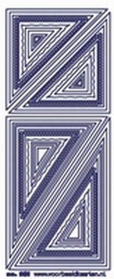 ST261TZ Stickers Transparant Kaders Zilver