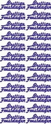 ST510W Sticker Prettige Feestdagen Wit