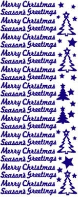ST530R Sticker Merry Christmas Rood