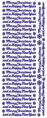 ST553G Sticker Merry Christma/Happy NY Goud