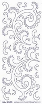 ST3050RZG Sticker Div.Ornament  Roze-goud