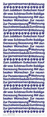 ST3075Z Sticker Neue Wohunug  Zilver