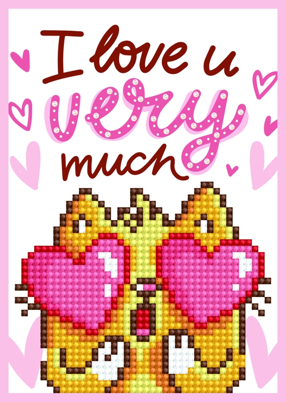 DDG.002 Diamond Dotz® - Greeting Card LOVE YOU