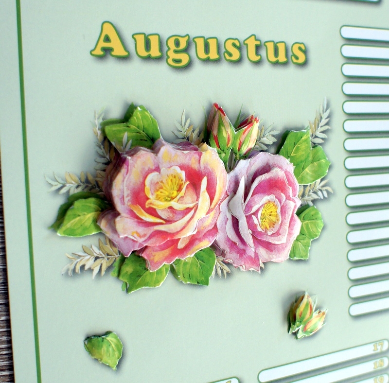 3D Verjaardagskalender Bloemen 35X24 CM