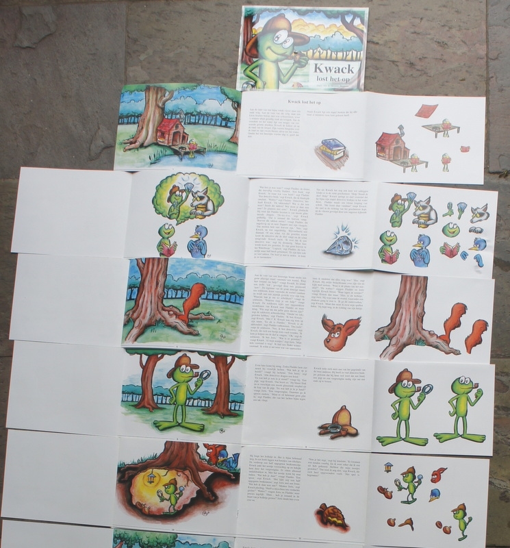 Boekje Kwack met vel met 200 foamblokjes en 3D Schaartje