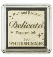 DE-SML-380 Delicata small inkpads White Shimmer 