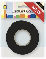F2.0mm 3.3022 Foamtape 2,0x12mmx2mtr ZWART