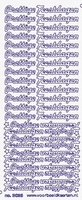 ST3025BLG Sticker Prettige Feestdagen Blauw-goud 