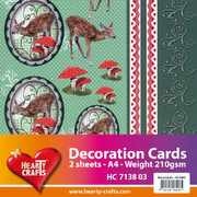 2 VEL DECORATION CARDS 210gr. €0,60
