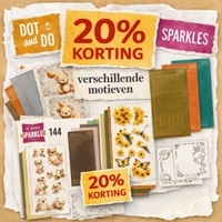 20% KORTING DOT AND DO EN SPARKLES
