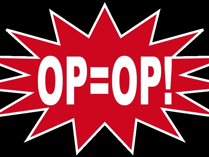 OP = OP      OP = OP