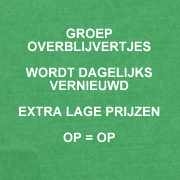 OVERBLIJVERTJES ARTIKELEN MET GROTE KORTINGEN