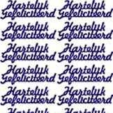 STICKERS 10X23cm & GEKLEURDESTICKERTJES