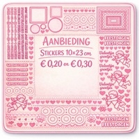 STICKERS/PEELOF 10 x 23 cm &euro; 0,20 EN &euro; 0,30